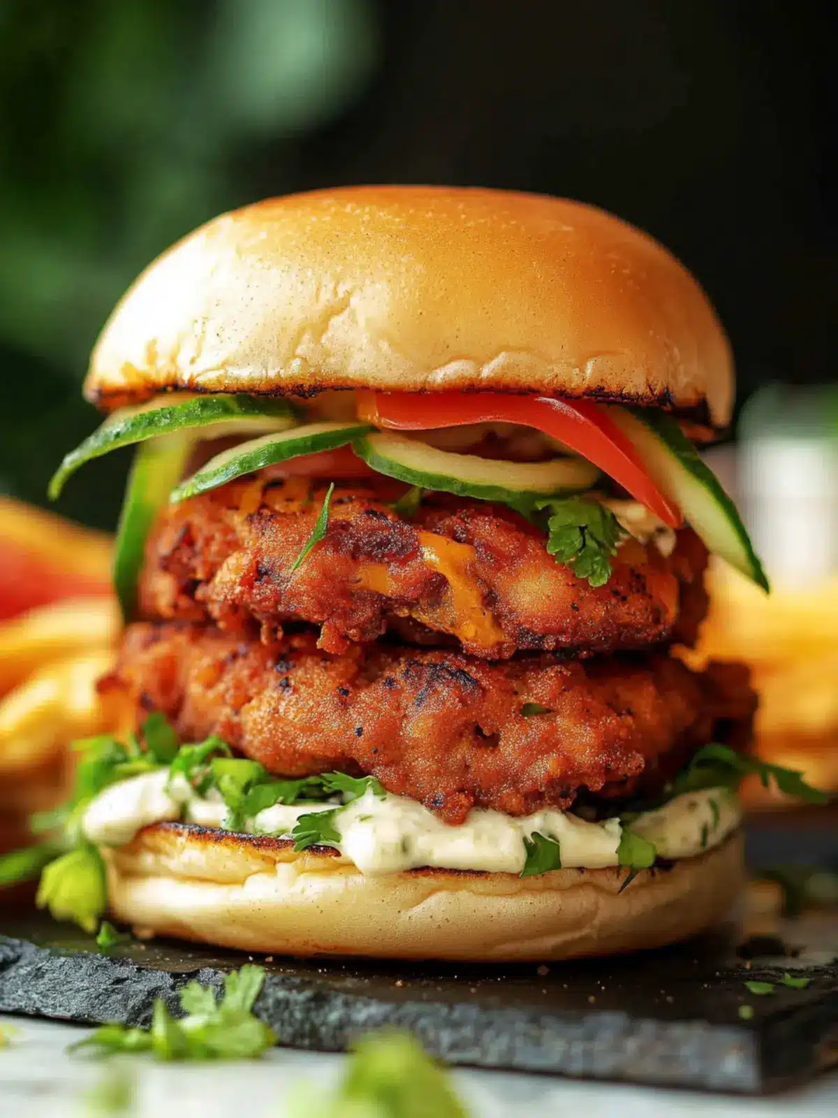 Banging Bhaji Burger: Crispy and Flavor-Packed Delight 3 Banging Bhaji Burger