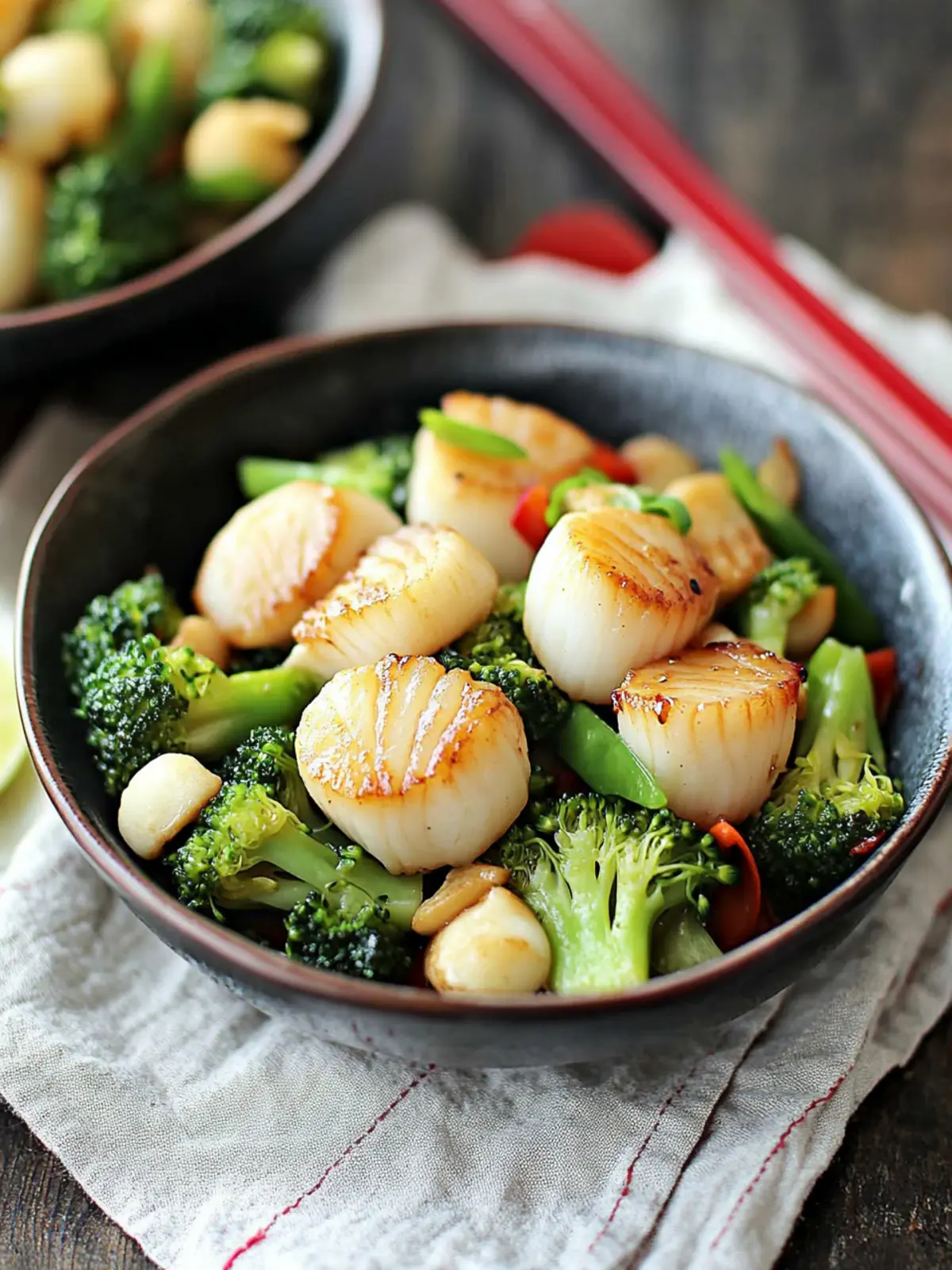 Stir-Fried Scallops and Broccoli: A Quick Flavor Booster 4 Stir-Fried Scallops and Broccoli