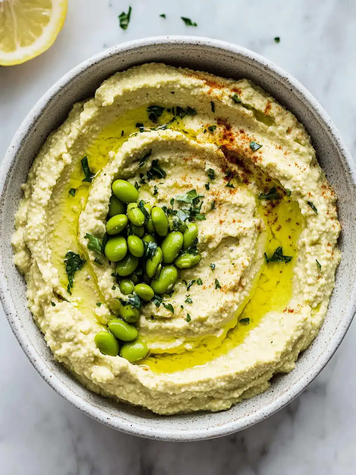 Zesty Spicy Lemon Edamame Hummus for Flavor Lovers 5 Spicy Lemon Edamame Hummus