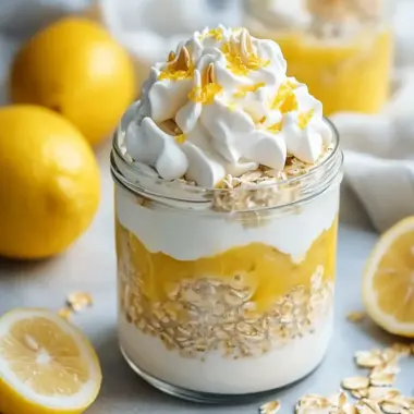 Lemon Meringue Pie Overnight Oats for a Zesty Breakfast Bliss 9 Lemon Meringue Pie Overnight Oats