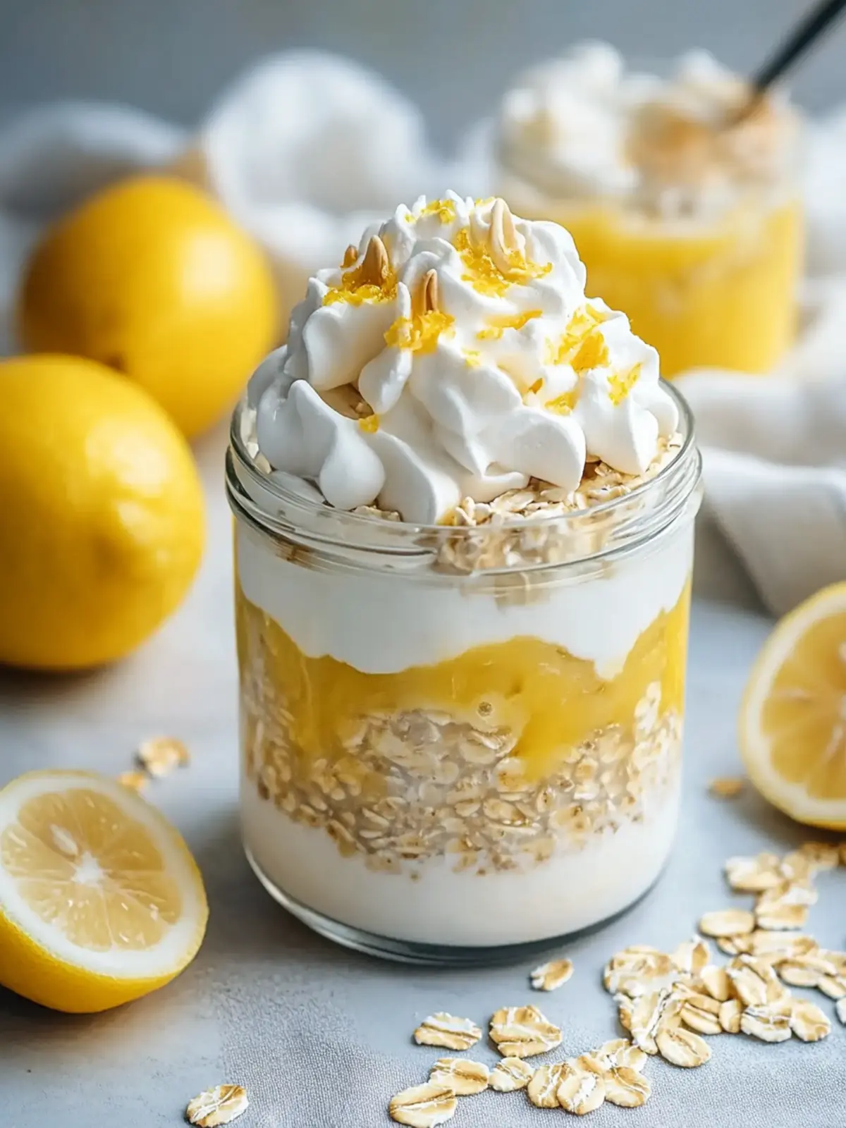 Lemon Meringue Pie Overnight Oats for a Zesty Breakfast Bliss 5 Lemon Meringue Pie Overnight Oats
