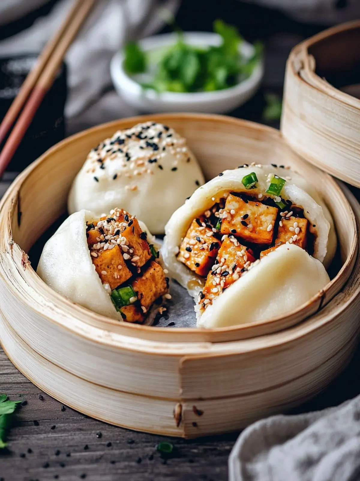 Delicious Steamed Vegan Hoisin Tofu Bao – A Flavorful Delight 3 Steamed Vegan Hoisin Tofu Bao