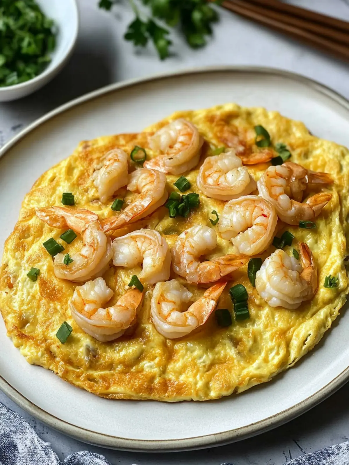 Delicious Chinese Shrimp Omelette Ready in Just 10 Minutes 2 Chinese Shrimp Omelette