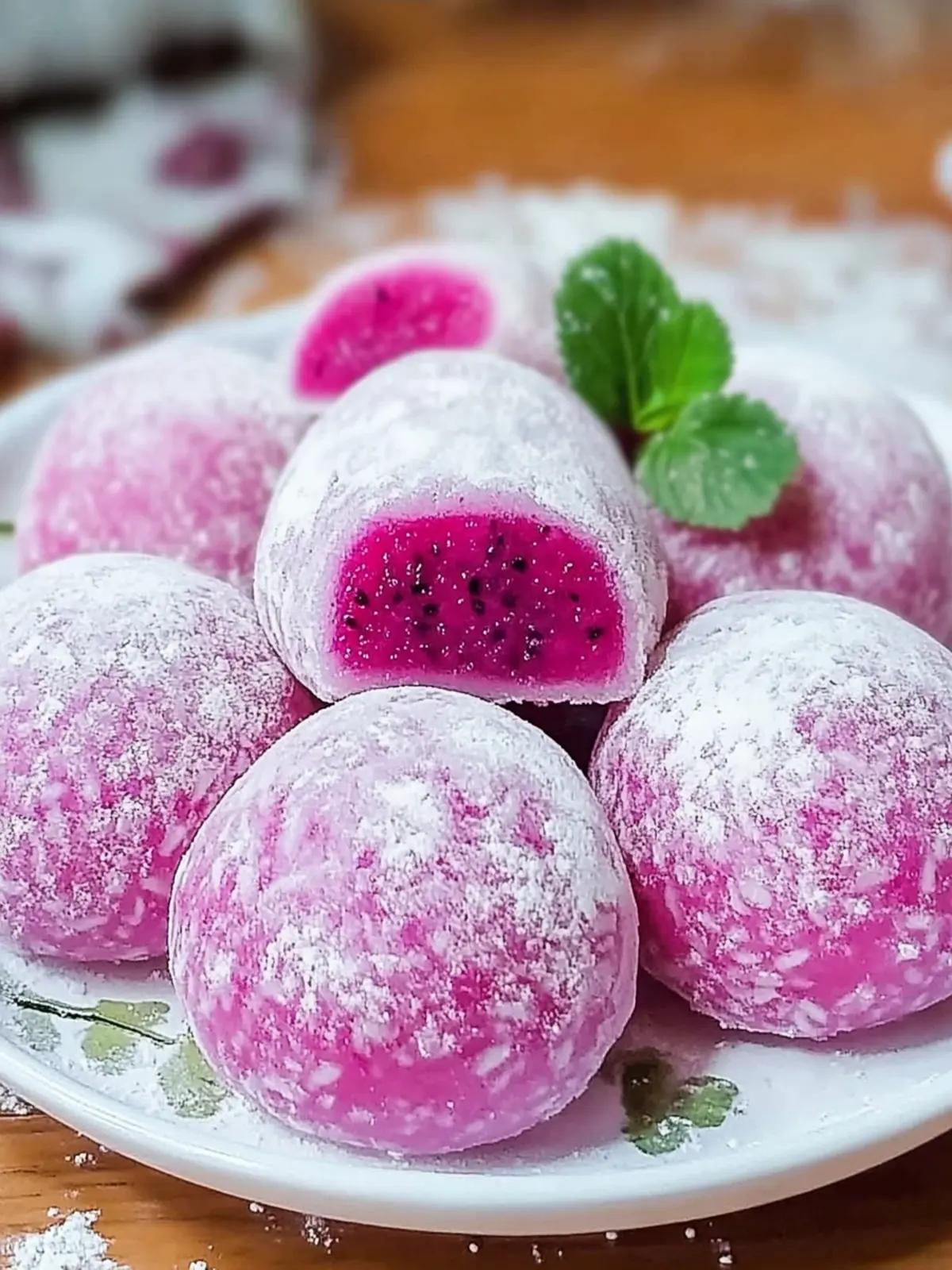 Delicious Dragon Fruit Mochi: A Tropical Twist You’ll Love 3 Dragon Fruit Mochi