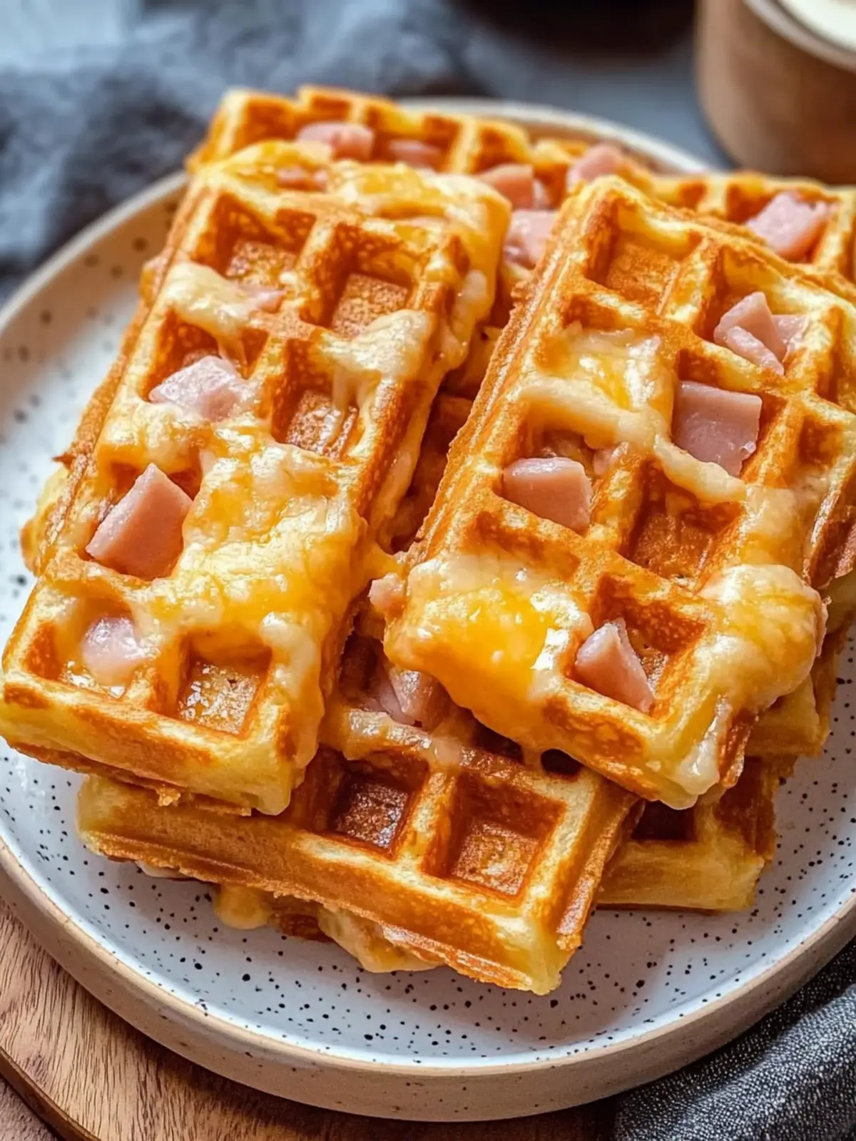 Crunchy Ham and Cheese Chaffles for a Deliciously Easy Meal 5 Crunchy Ham and Cheese Chaffles