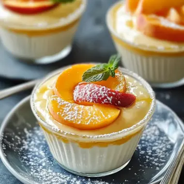 Delicious Peach Custard Cups for a Perfect Summer Treat 9 Peach Custard Cups