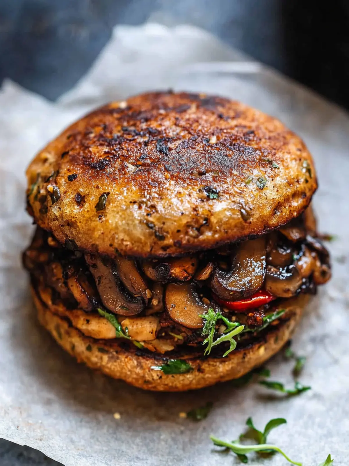 Mouthwatering Mushroom Veggie Burger You’ll Crave Daily 5 Mushroom Veggie Burger