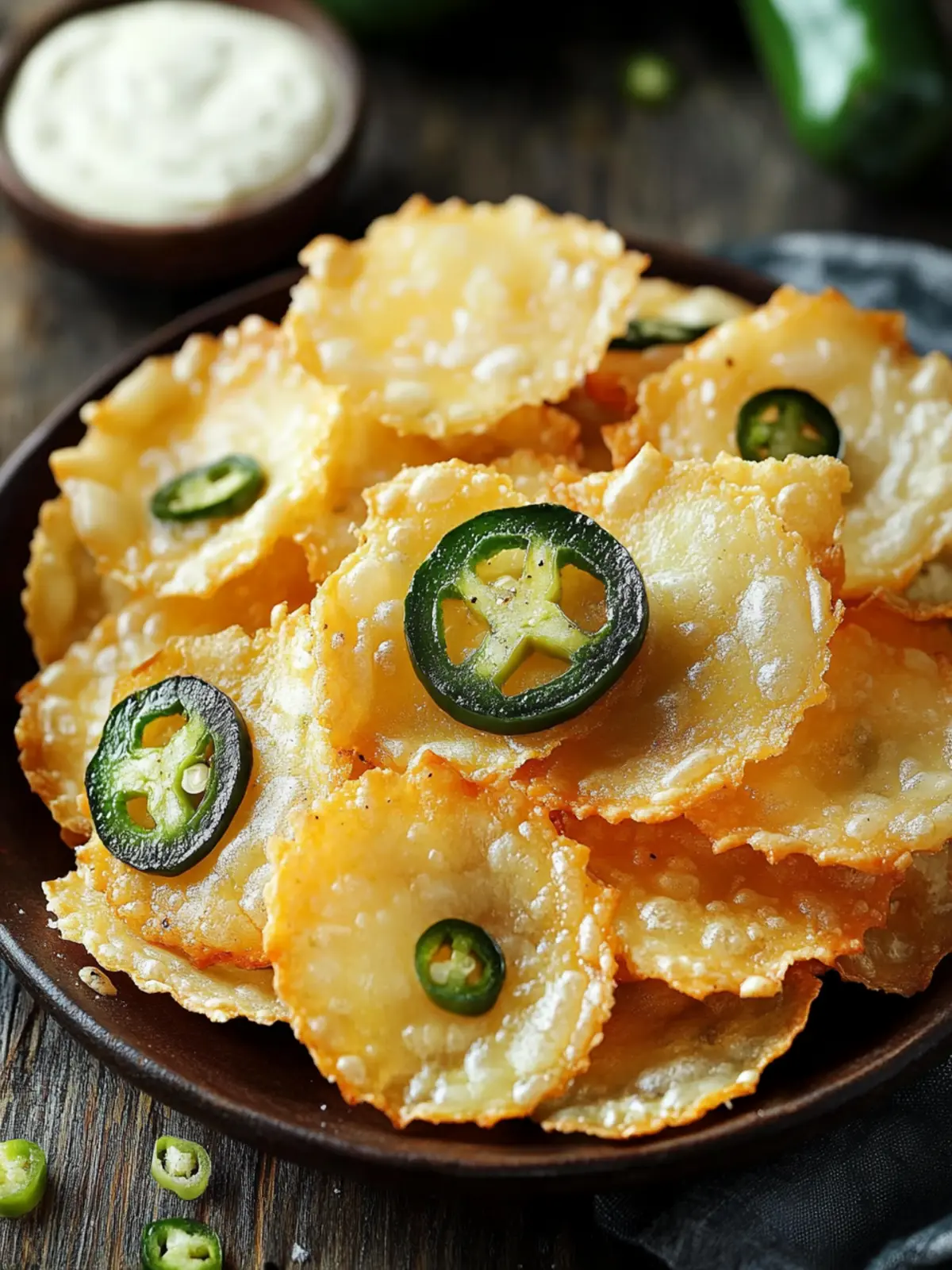 Spicy Jalapeño Cheese Crisps for an Irresistible Crunch 2 Jalapeño Cheese Crisps