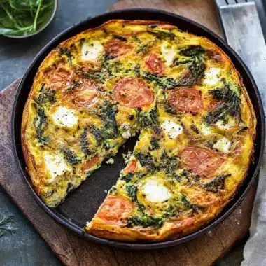 Delicious Cottage Cheese Frittata with Kale and Salmon Magic 9 Cottage Cheese Frittata