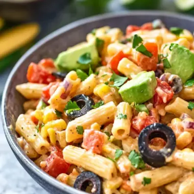 Effortless Southwest Pasta Salad with Spicy Garlic Dressing 10 Southwest Pasta Salad with Spicy Garlic Dressing