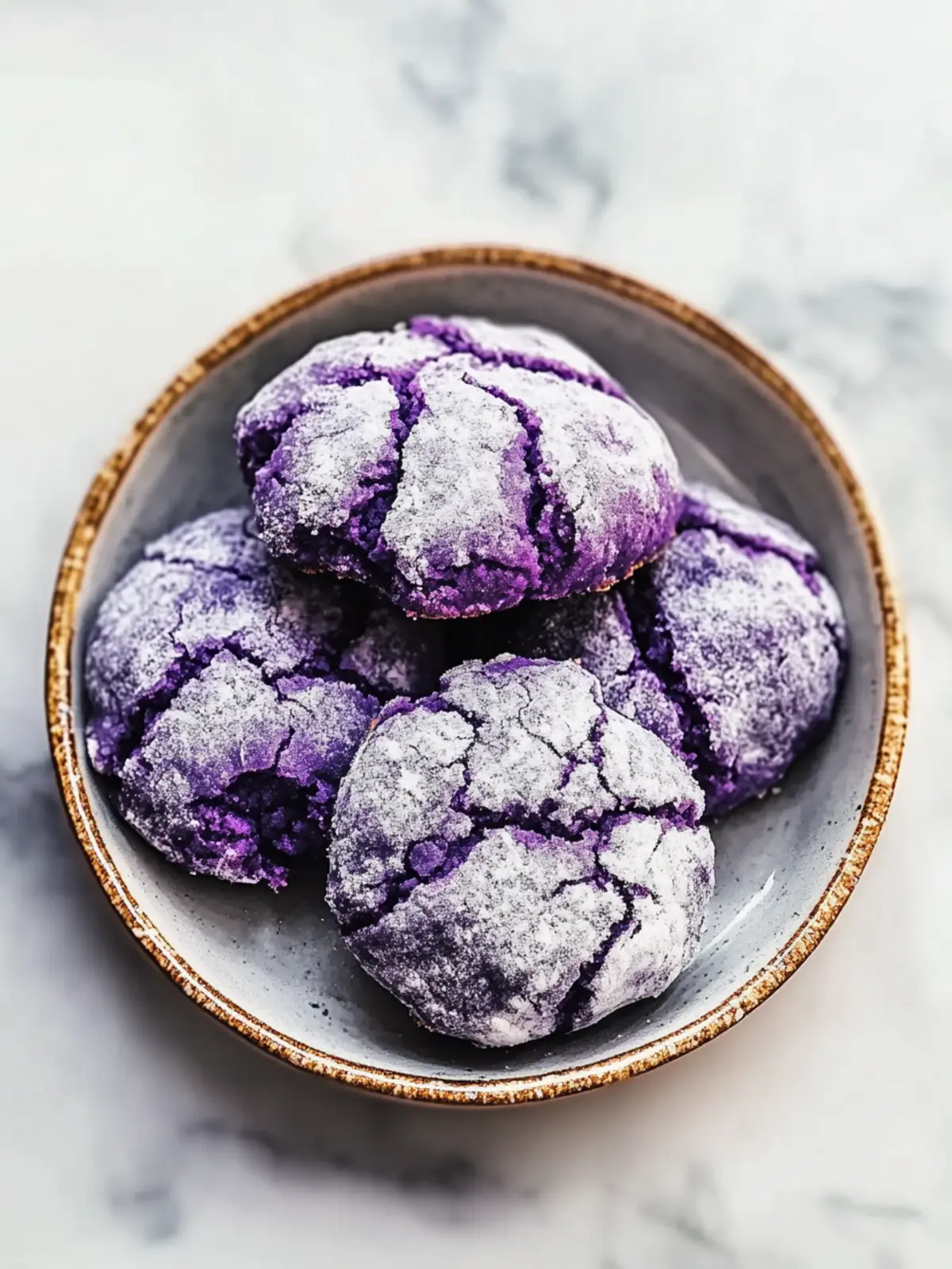 Delicious Ube Crinkle Cookies: Soft, Chewy, Gluten-Free Joy 3 Ube Crinkle Cookies