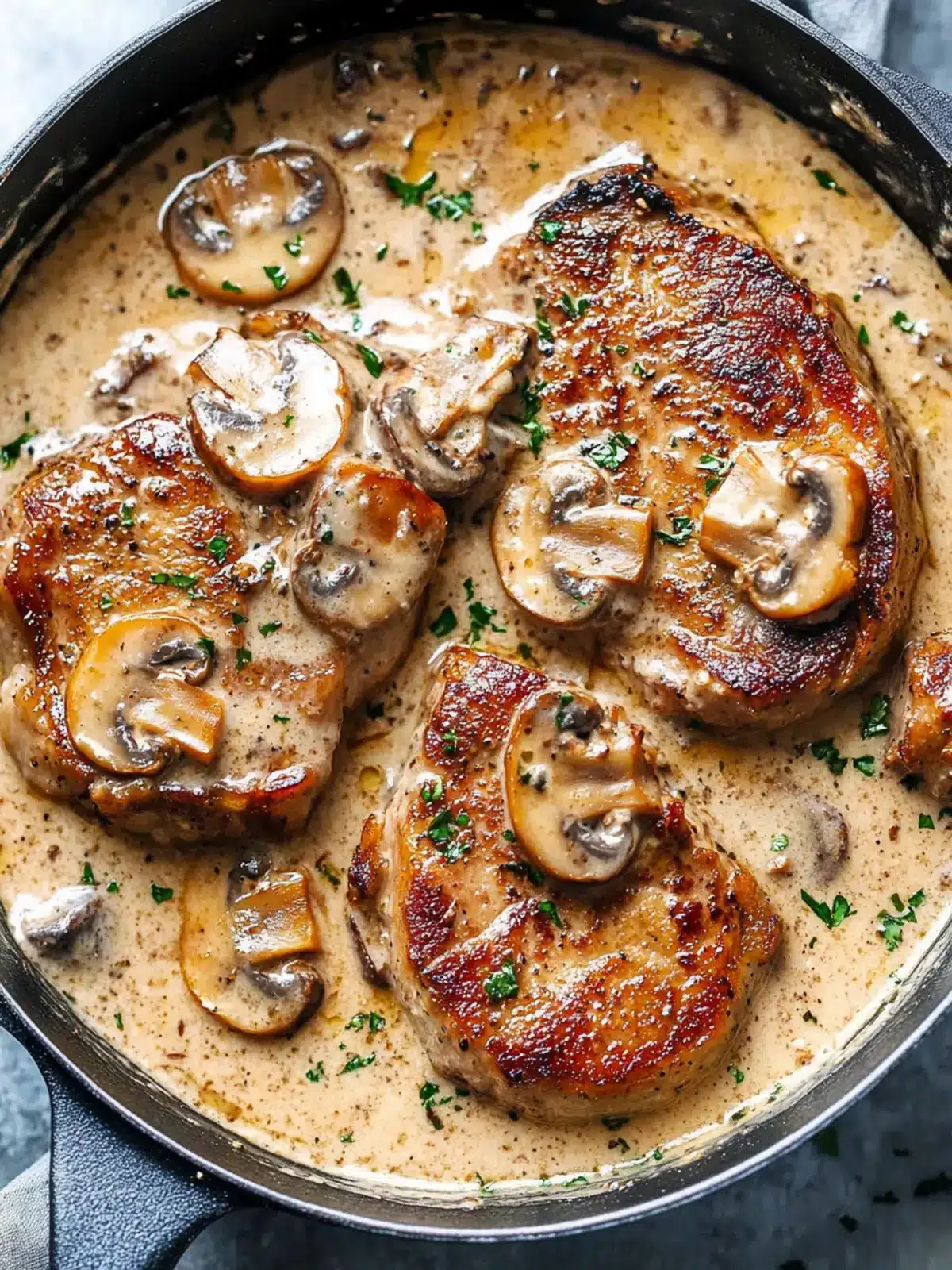 Delicious Creamy Mushroom Pork Chops Ready in 20 Minutes 4 Creamy Mushroom Pork Chops