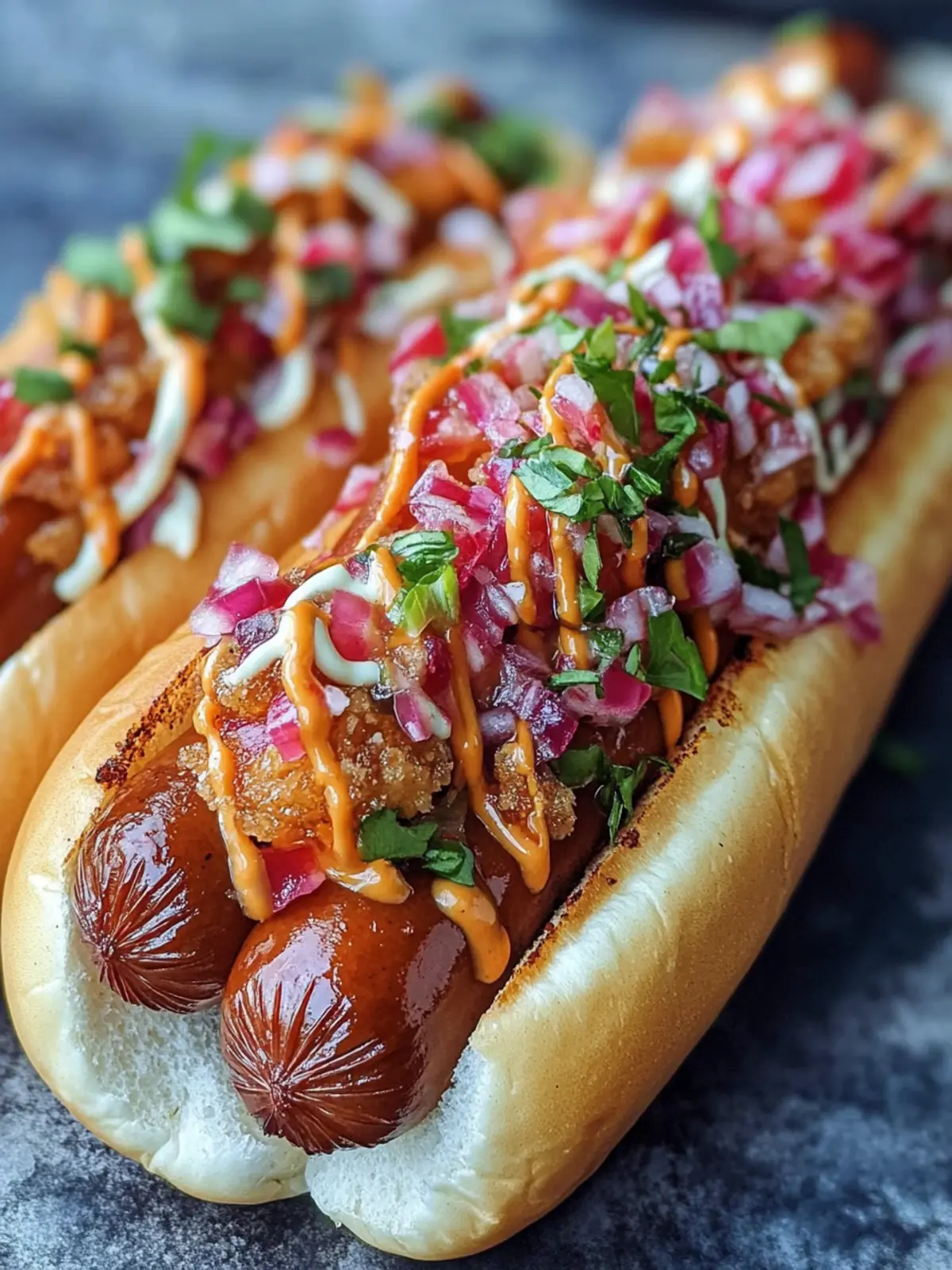 Firecracker Hot Dogs with Spicy Slaw for Epic Flavor Boost 2 Firecracker Hot Dogs