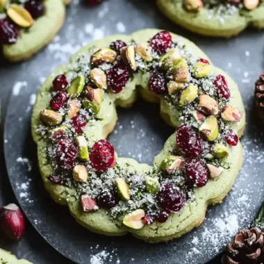 Pistachio Cranberry Wreath Cookies for Festive Cheer 9 Pistachio Cranberry Wreath Cookies