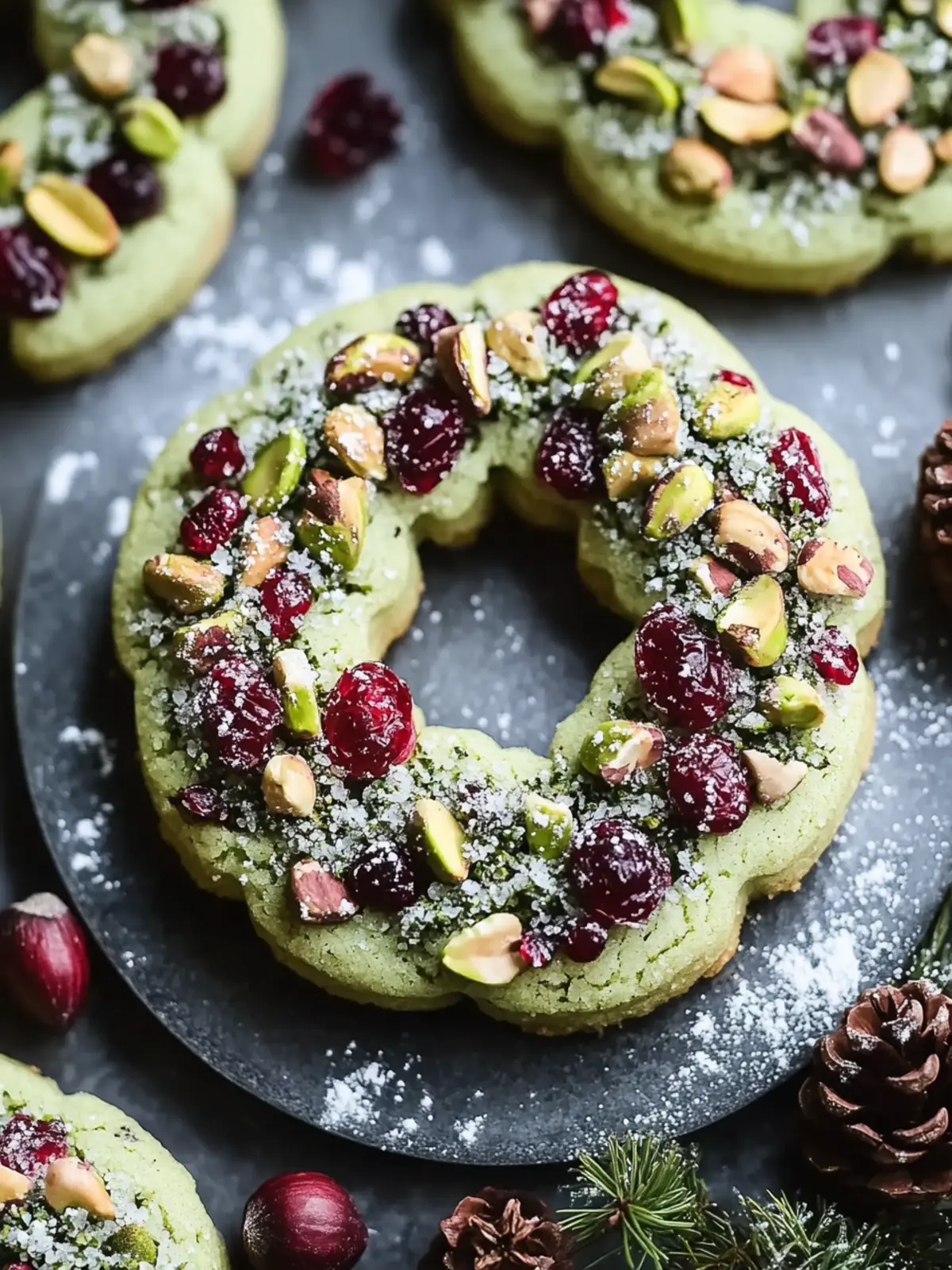 Pistachio Cranberry Wreath Cookies for Festive Cheer 5 Pistachio Cranberry Wreath Cookies
