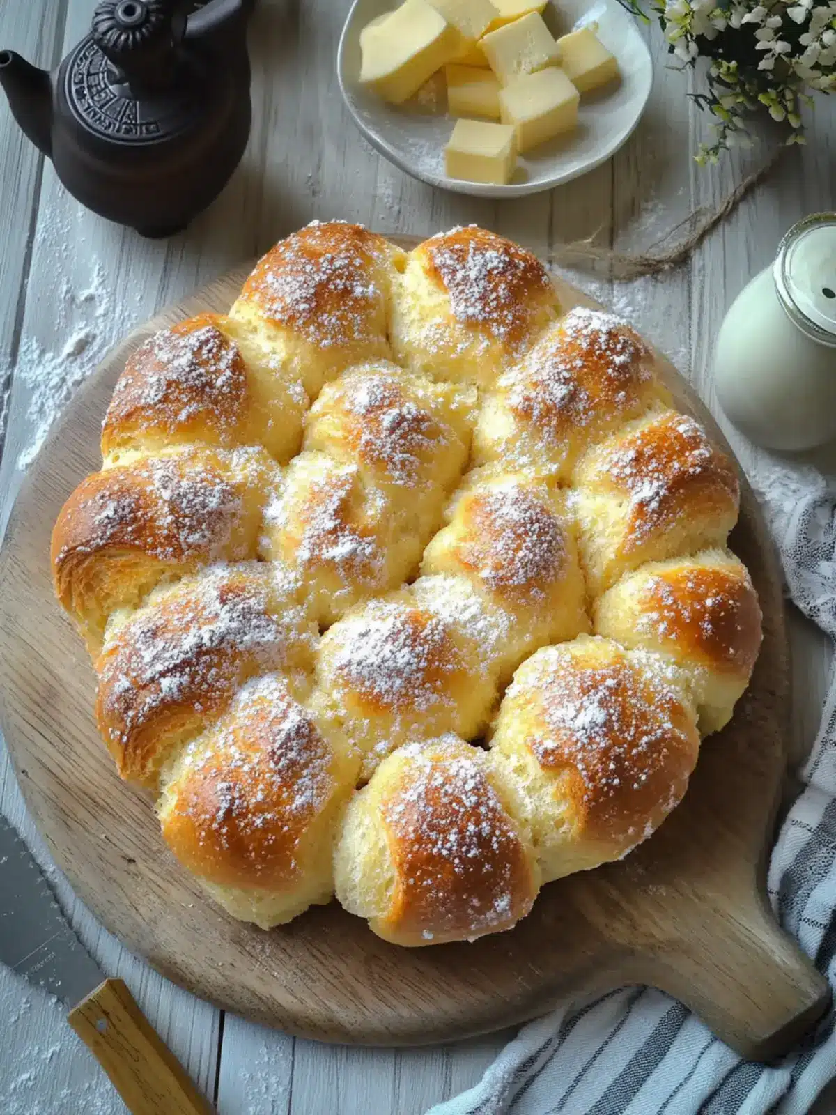 Buttery Sugar Pull-Apart Bread: A Delicious Homemade Treat 5 Butter and Sugar Pull-Apart Bread