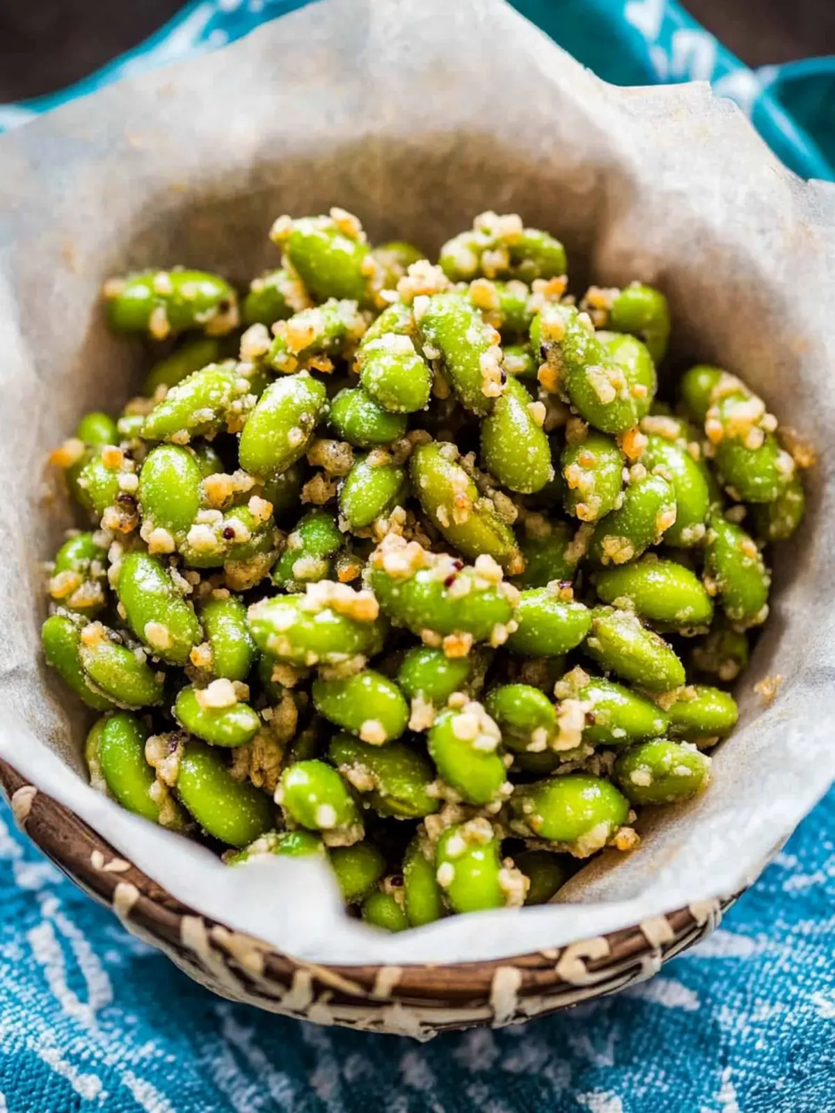 Crispy Parmesan Garlic Edamame: Snack Time Just Got Elevated 3 Crispy Parmesan Garlic Edamame