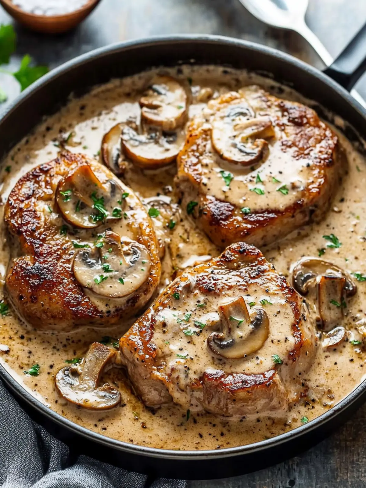 Delicious Creamy Mushroom Pork Chops Ready in 20 Minutes 5 Creamy Mushroom Pork Chops