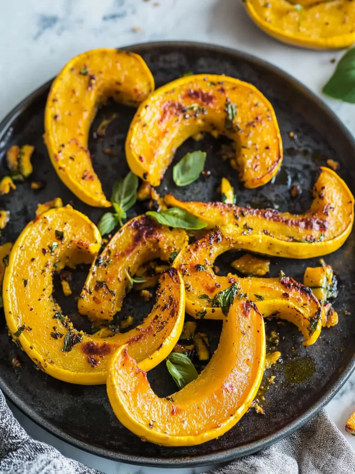 Savory Roasted Delicata Squash Half Moons You’ll Love 5 Roasted Delicata Squash Half Moons