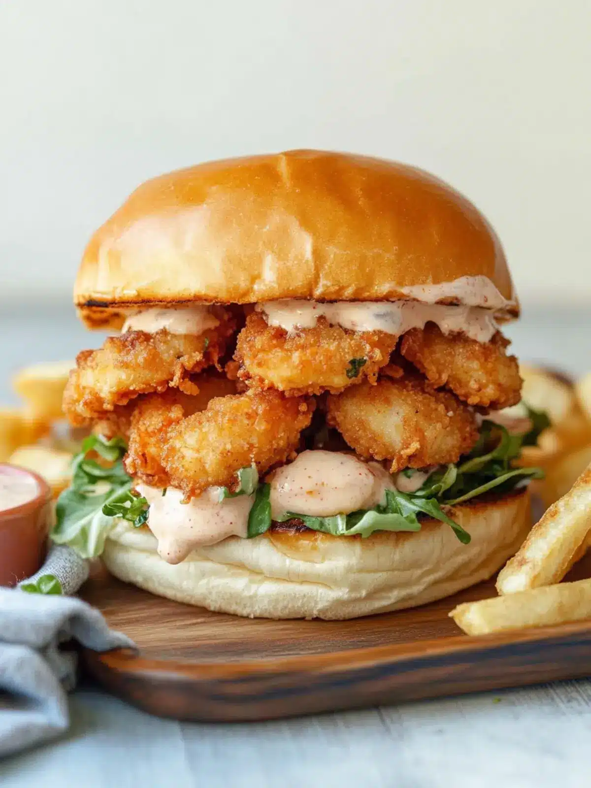Crispy Fried Shrimp Burger with a Korean Twist You’ll Love 4 Crispy Fried Shrimp Burger