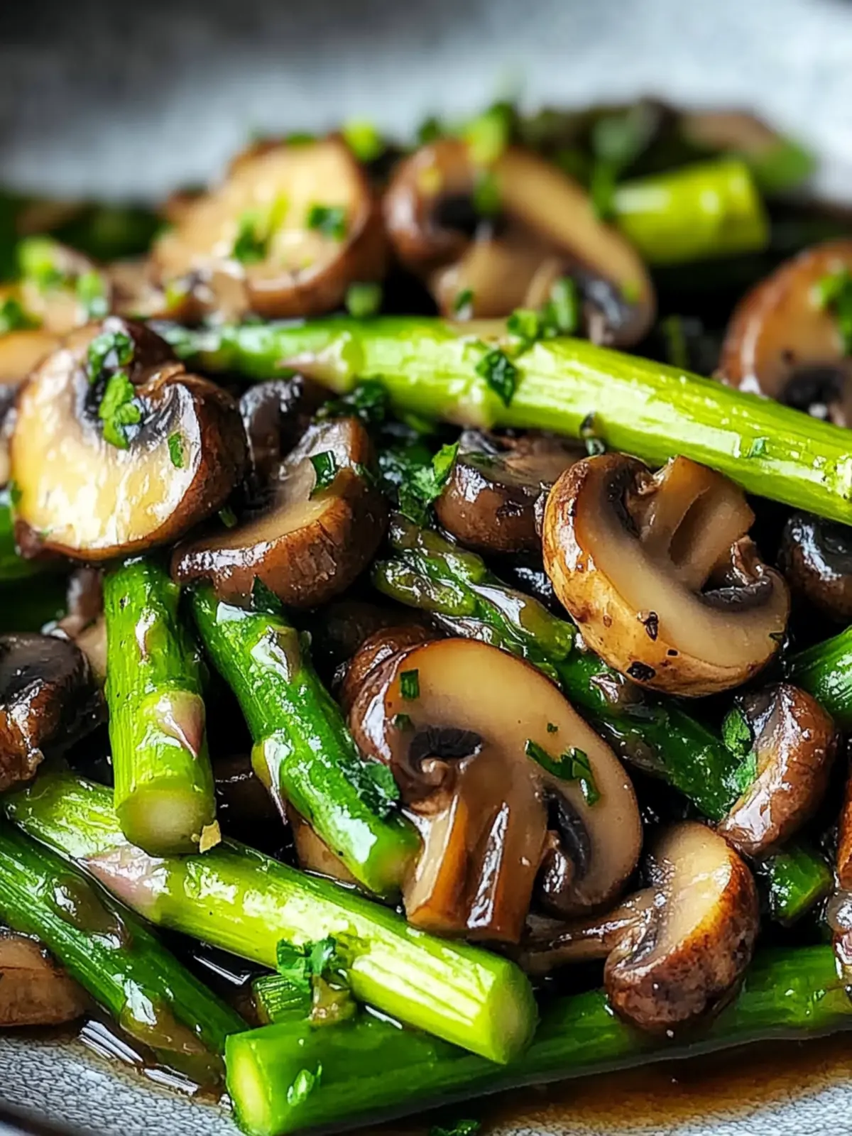Sautéed Asparagus, Mushrooms, and Garlic in 20 Minutes Flat 4 Sautéed Asparagus, Mushrooms, and Garlic