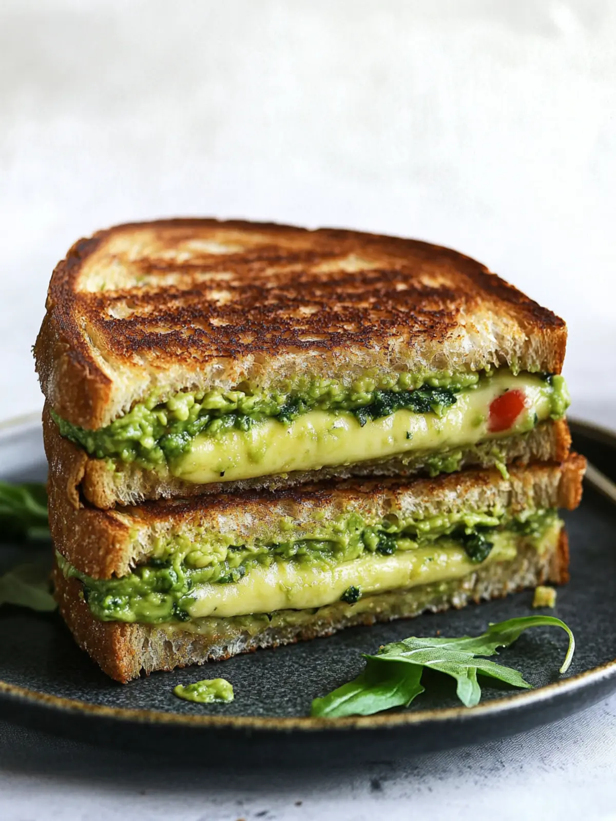 Melt-in-Your-Mouth Vegan Avocado Pesto Grilled Cheese 4 Vegan Avocado Pesto Grilled Cheese