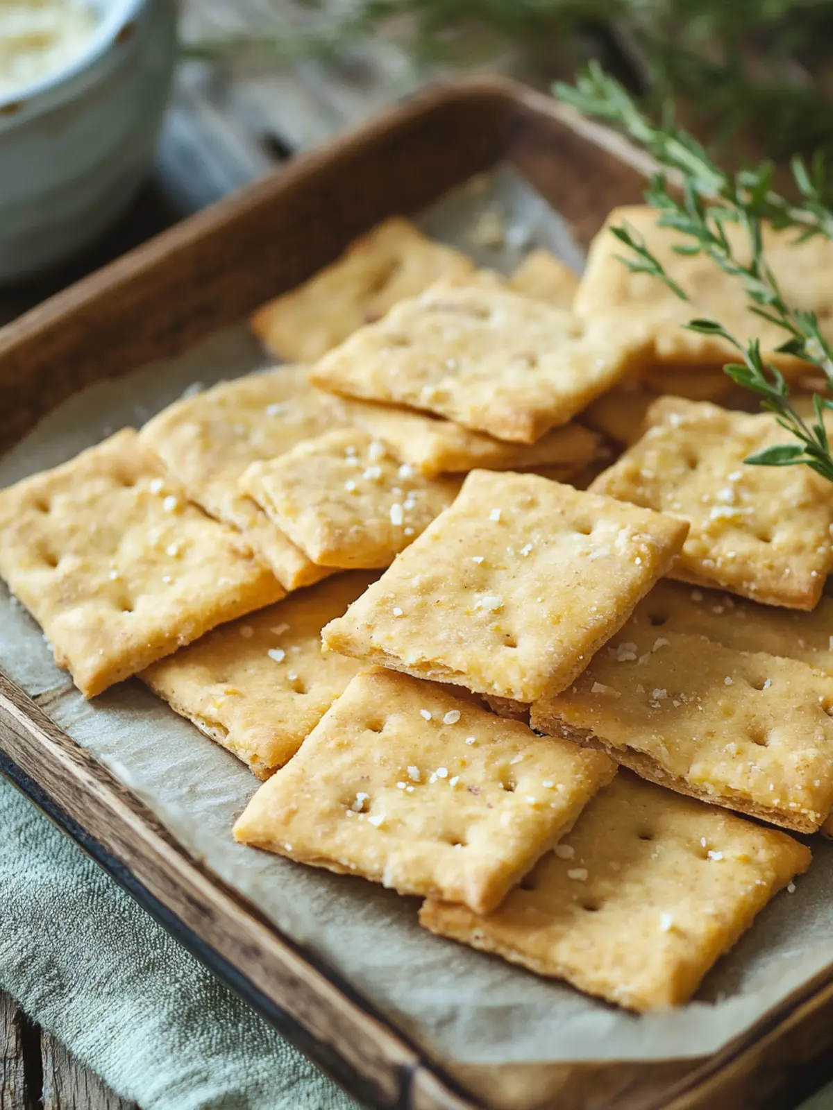Delicious Cheese-y Chickpea Flour Crackers for Snacking Fun 2 Cheese-y Chickpea Flour Crackers