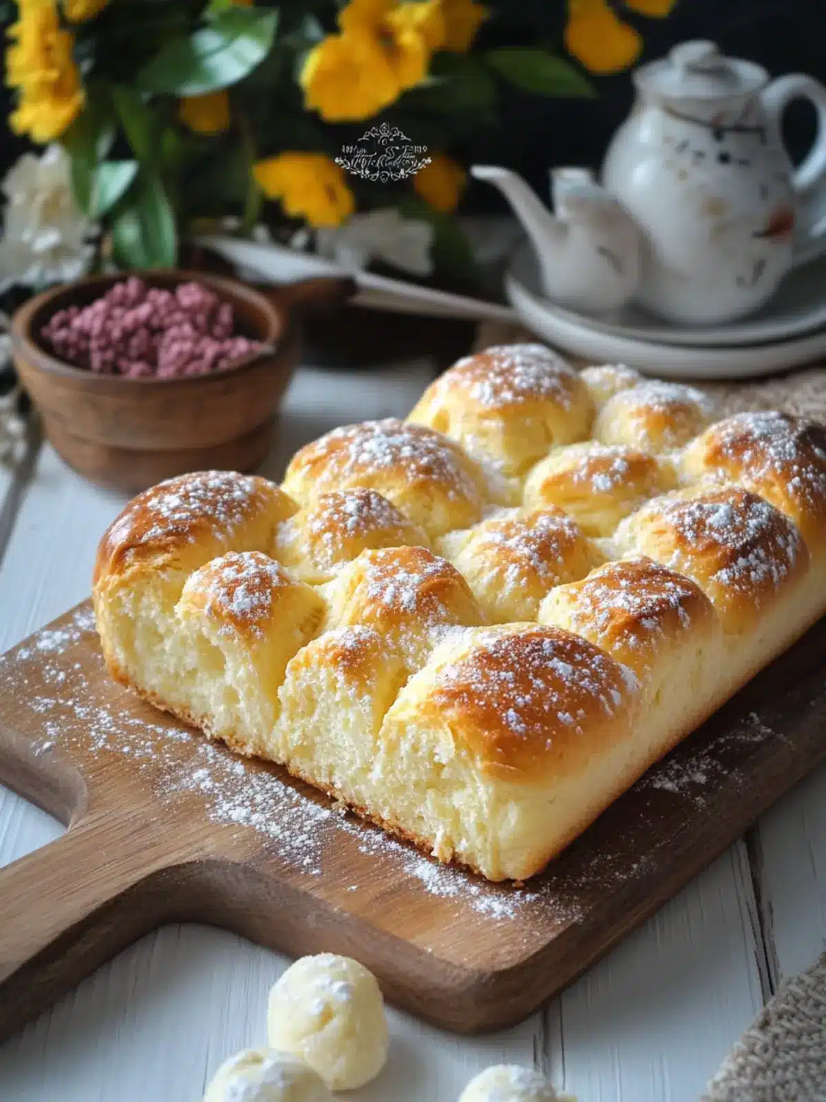 Buttery Sugar Pull-Apart Bread: A Delicious Homemade Treat 3 Butter and Sugar Pull-Apart Bread