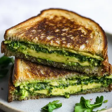 Melt-in-Your-Mouth Vegan Avocado Pesto Grilled Cheese 9 Vegan Avocado Pesto Grilled Cheese