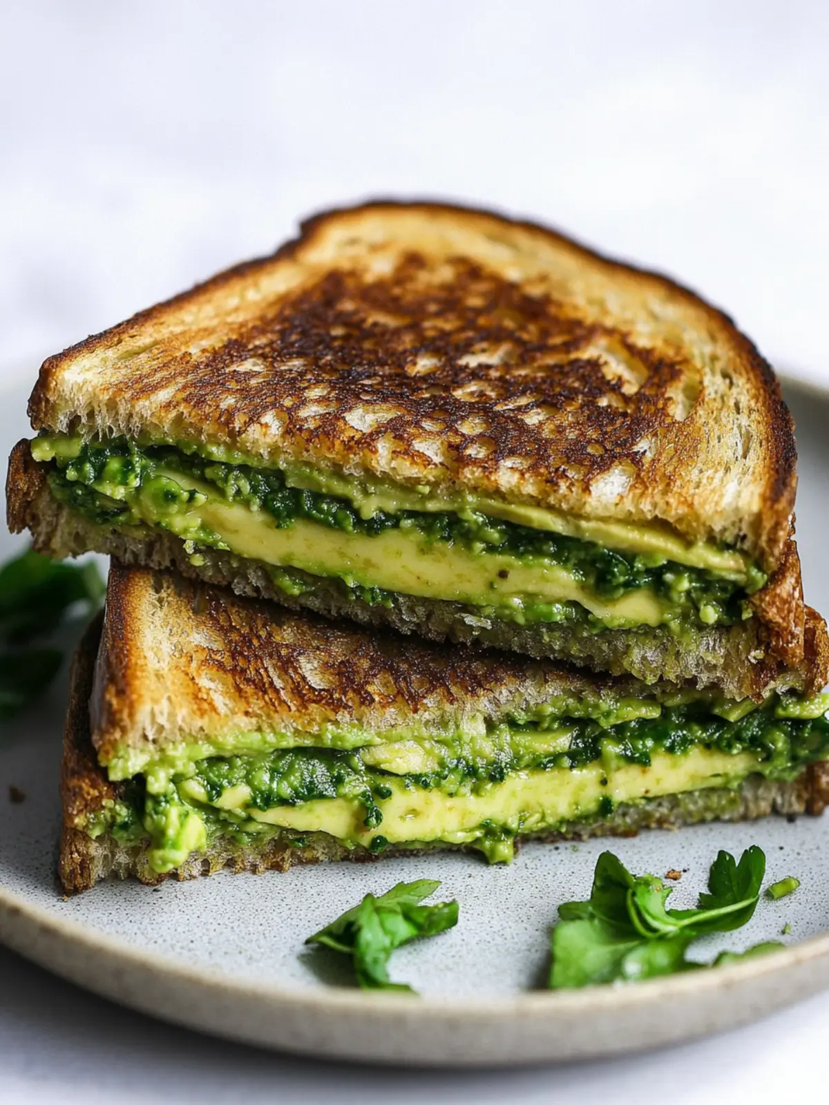 Melt-in-Your-Mouth Vegan Avocado Pesto Grilled Cheese 5 Vegan Avocado Pesto Grilled Cheese