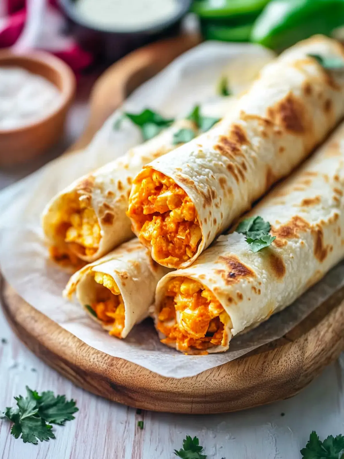 Spicy Buffalo Cauliflower Taquitos for a Flavorful Treat 2 Buffalo Cauliflower Taquitos