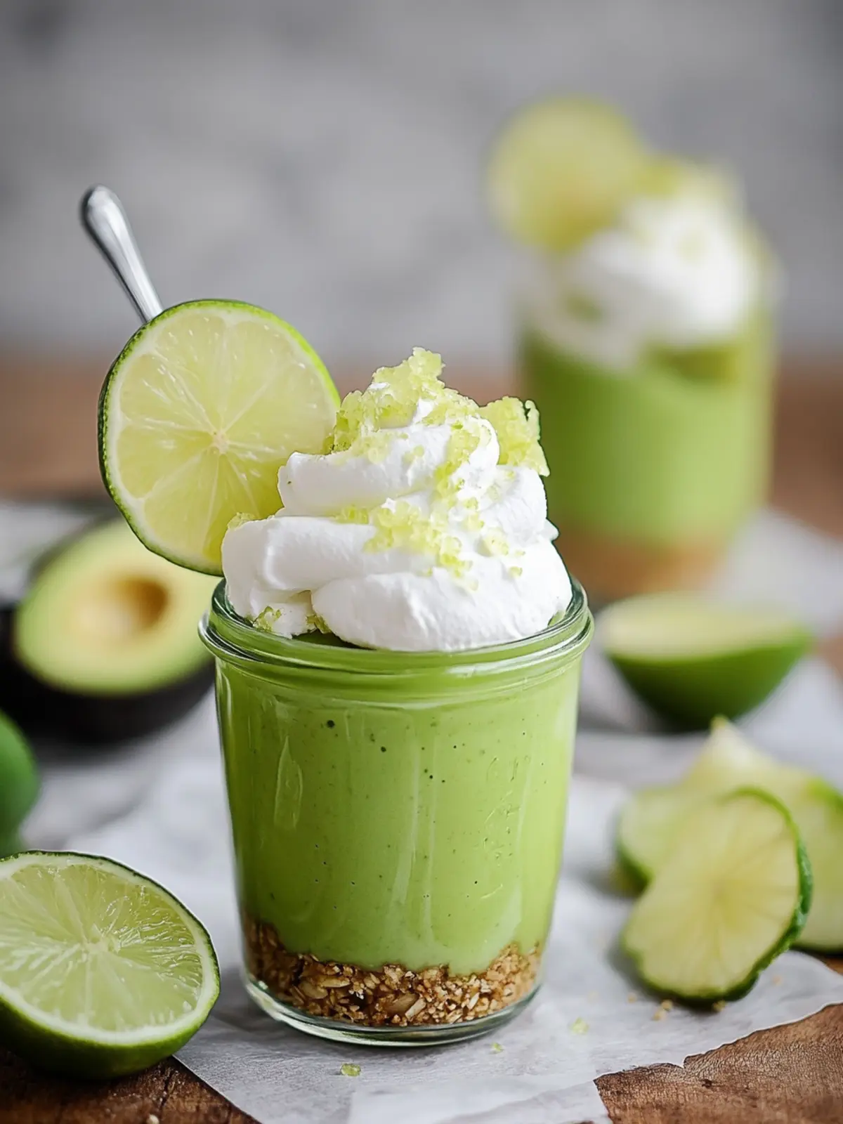 Creamy Avocado Key Lime Pie in a Jar for Effortless Indulgence 5 Avocado Key Lime Pie in a Jar