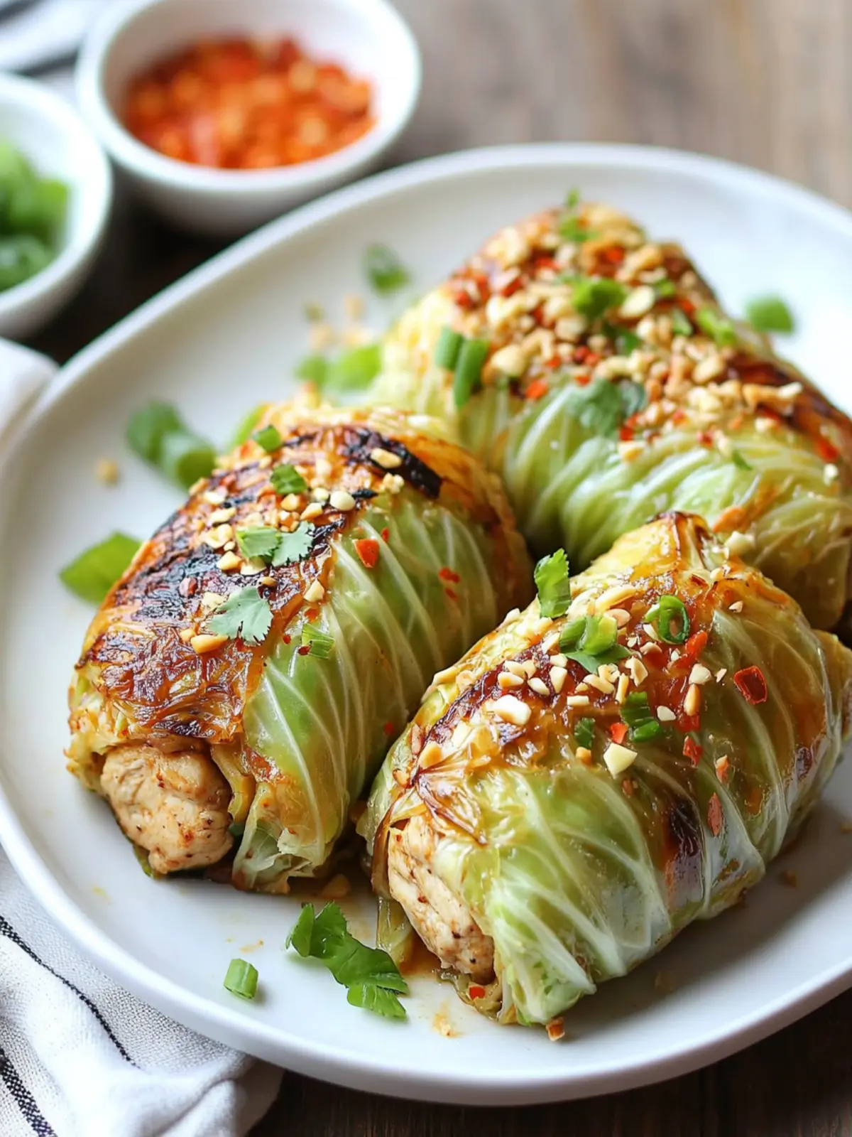 Keto Thai Chicken Cabbage Rolls for a Fresh Dinner Twist 2 Keto Thai Chicken Cabbage Rolls