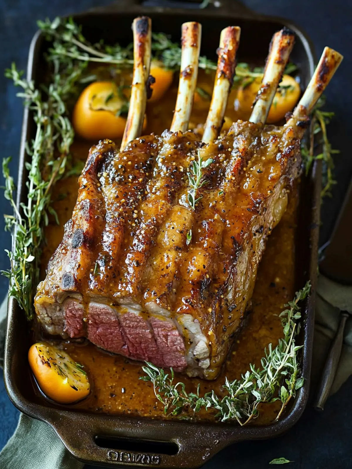Mouthwatering Roast Rack of Lamb with Apricot Mustard Glaze 4 Roast Rack of Lamb with Apricot Mustard Glaze