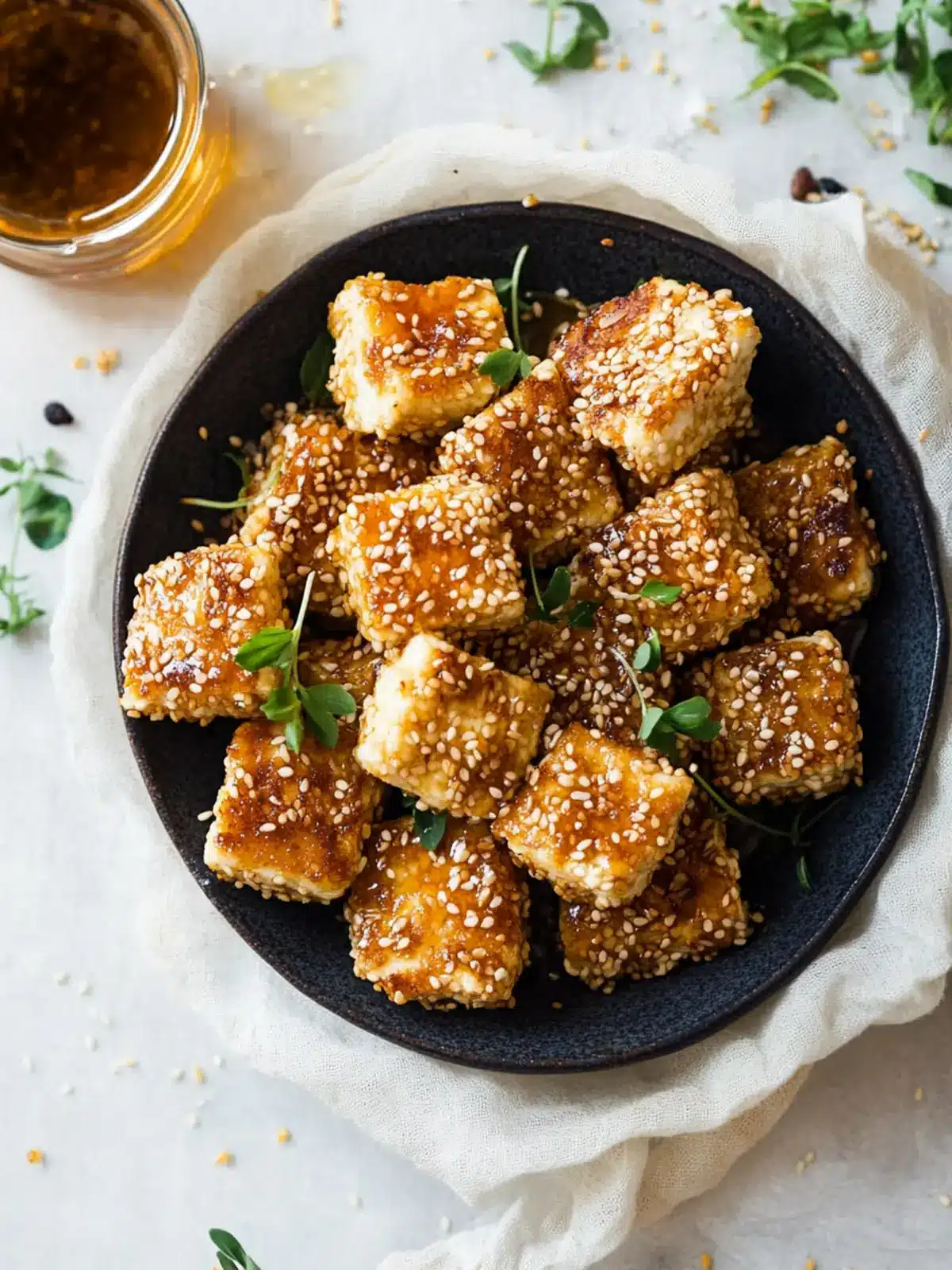 Fried Feta with Honey and Sesame: A Sweet Savory Delight 3 Fried Feta With Honey And Sesame