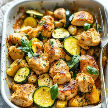 Savory Baked Chicken and Zucchini for Easy Weeknight Meals 9 Baked Chicken and Zucchini