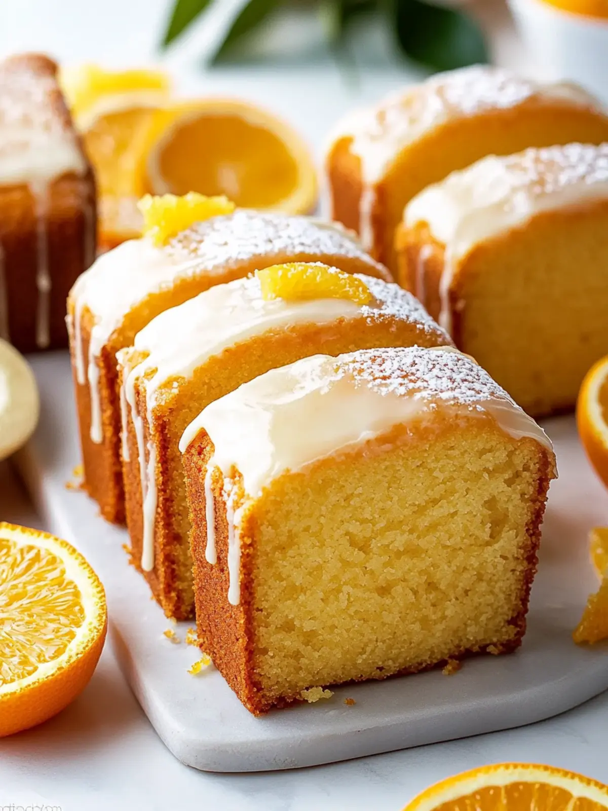Deliciously Moist Orange Pound Cake Mini Loaves Recipe 2 Orange Pound Cake Mini Loaves