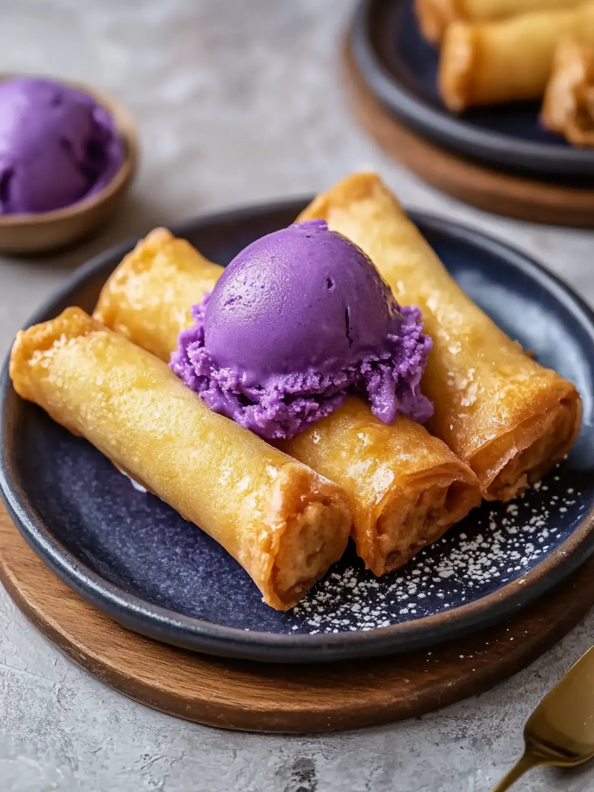 Delicious Turon With Ube Ice Cream for a Sweet Twist! 2 Turon With Ube Ice Cream