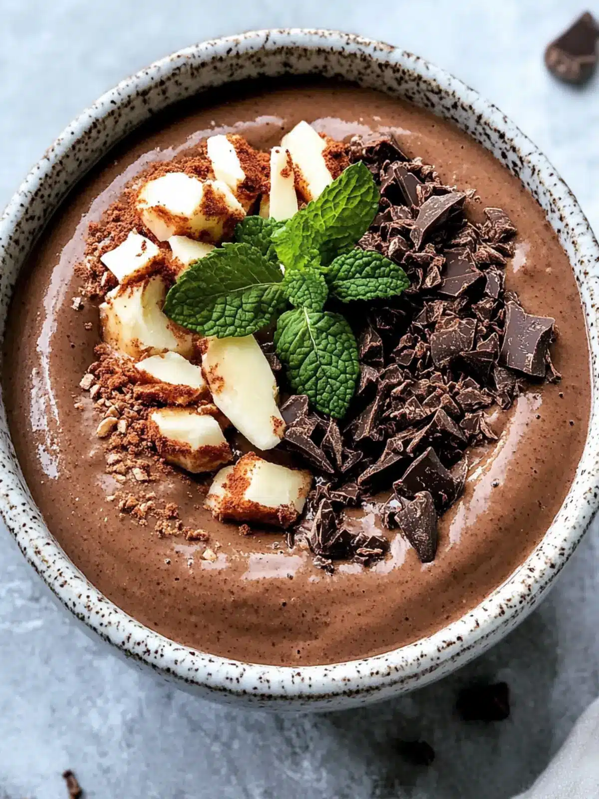 Creamy Mint Chocolate Smoothie Bowl to Energize Your Day 4 Mint Chocolate Smoothie Bowl