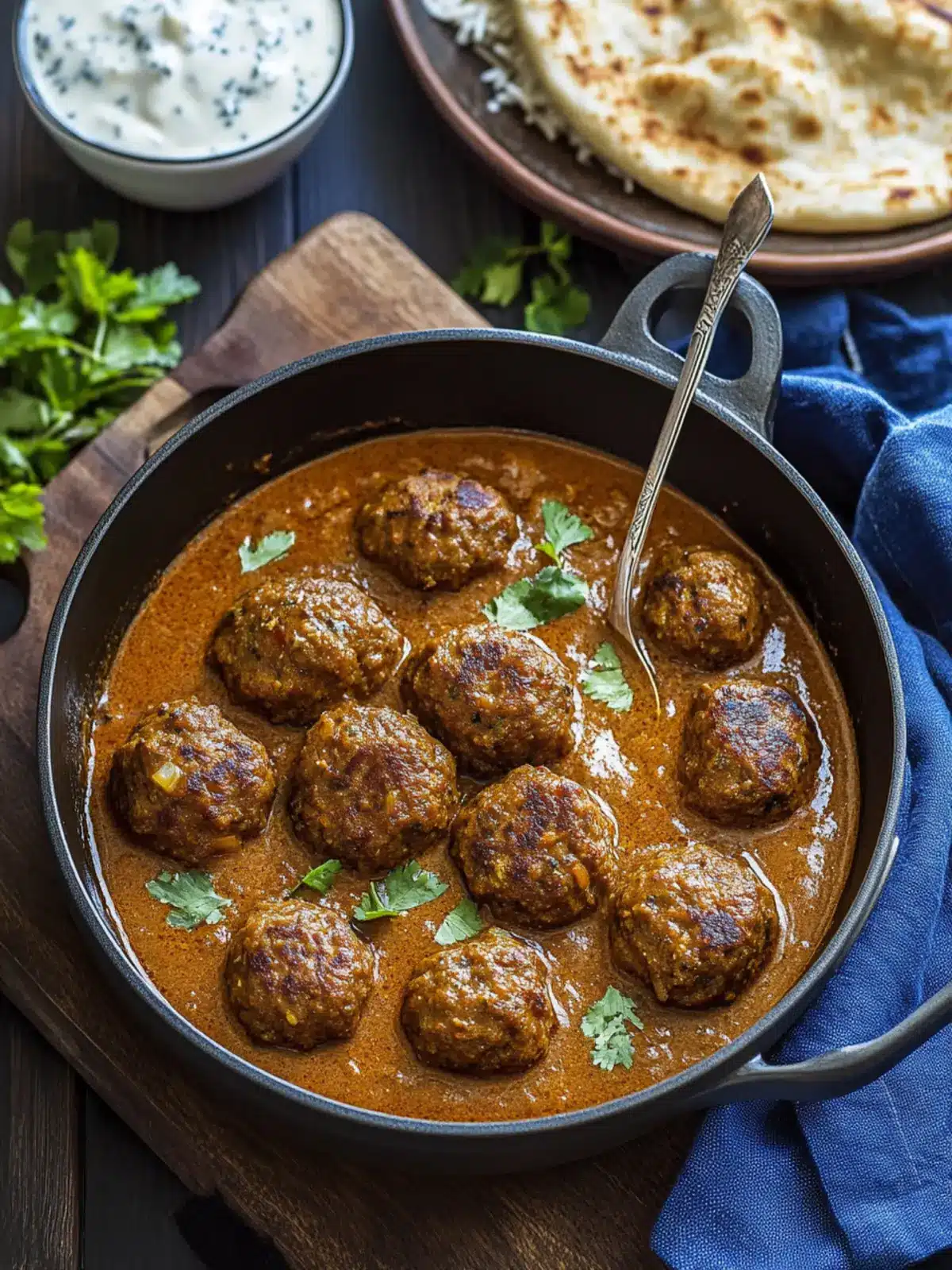 Lamb Kofta Curry with Mint Yoghurt for a Cozy Dinner Night 4 Lamb Kofta Curry with Mint Yoghurt
