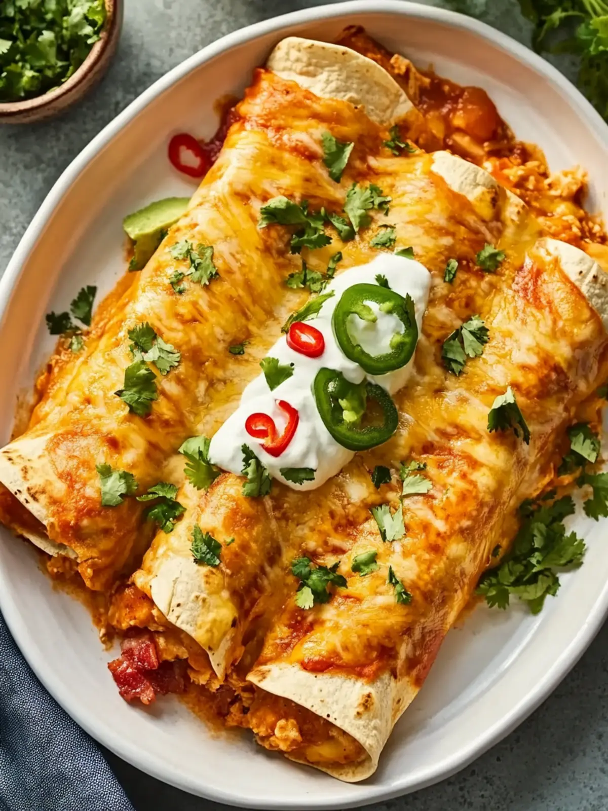 Savor the Flavor: Easy Bacon-Ranch Chicken Enchiladas 4 Bacon-Ranch Chicken Enchiladas