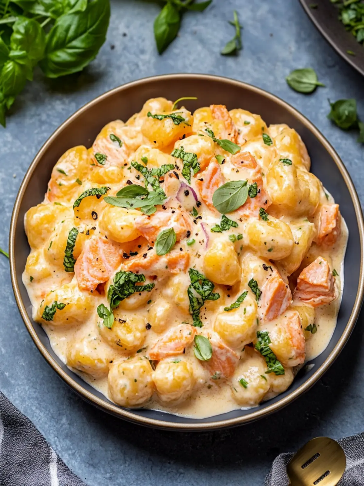 Indulge in Creamy Salmon Gnocchi for a Cozy Night In 2 Creamy Salmon Gnocchi