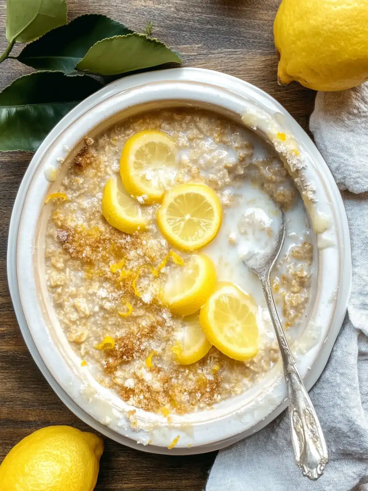 Deliciously Tangy Lemon Baked Oats in Just 12 Minutes 4 Lemon Baked Oats