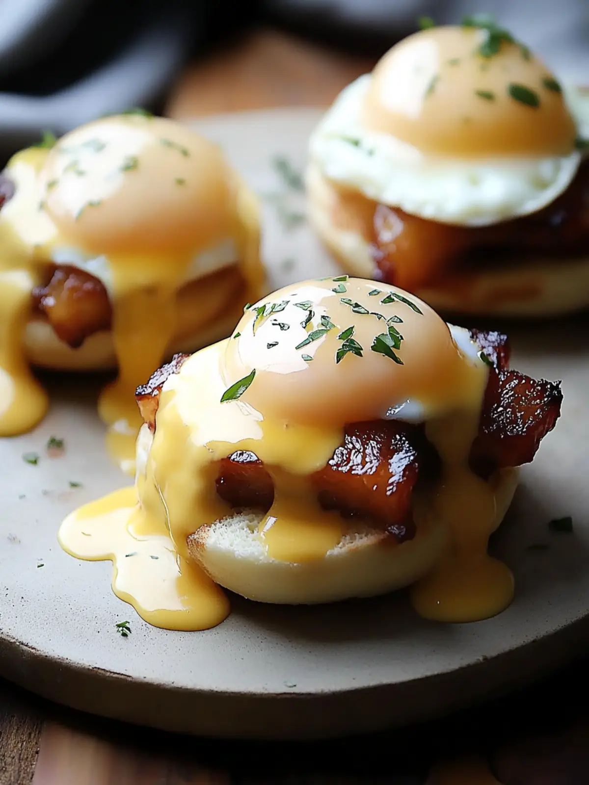 Indulge in Pork Belly Eggs Benedict for a Brunch Upgrade 3 Pork Belly Eggs Benedict