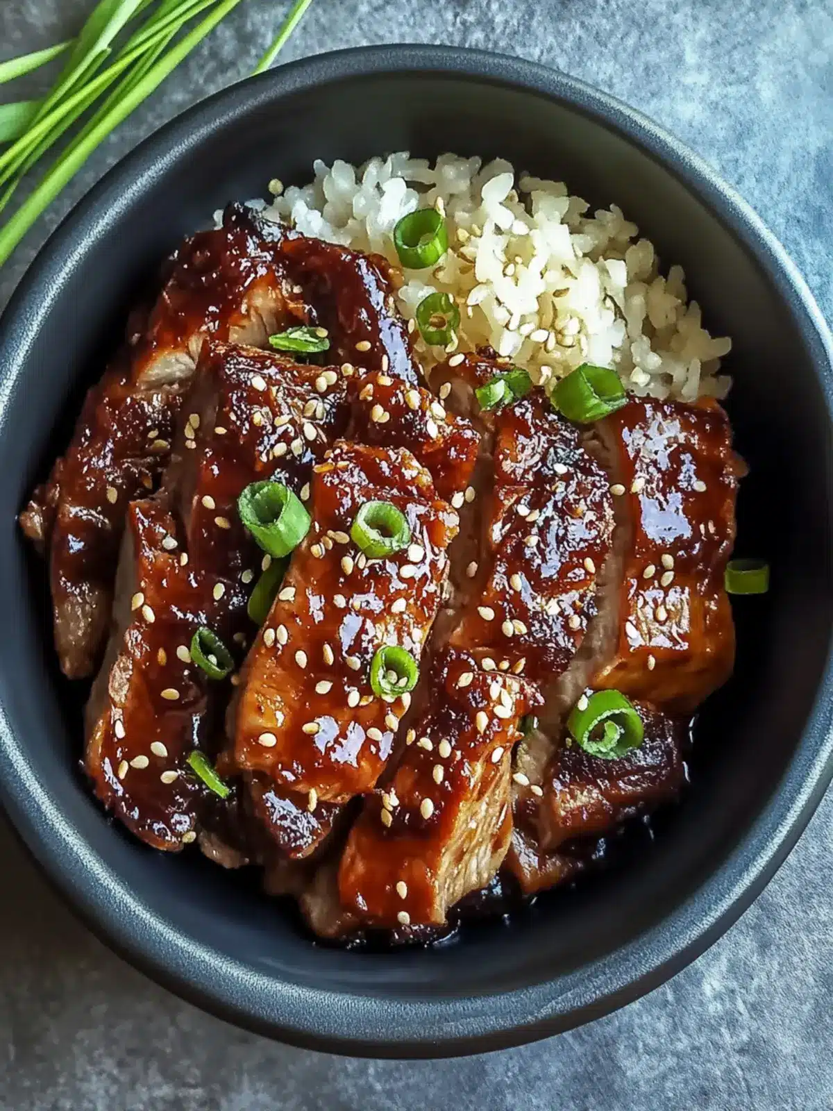 Savory Korean BBQ Pork Shoulder Over Fluffy Rice Delight 4 Korean BBQ Pork Shoulder