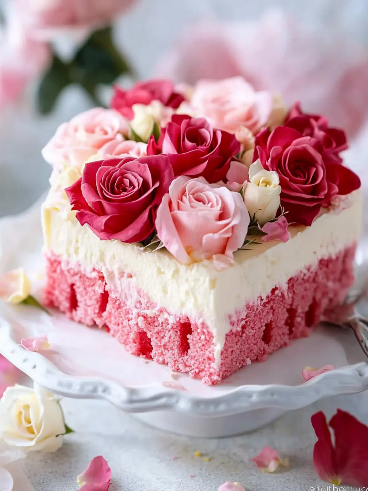 Decadent Rose Poke Cake That Will Wow Your Guests 2 Rose Poke Cake