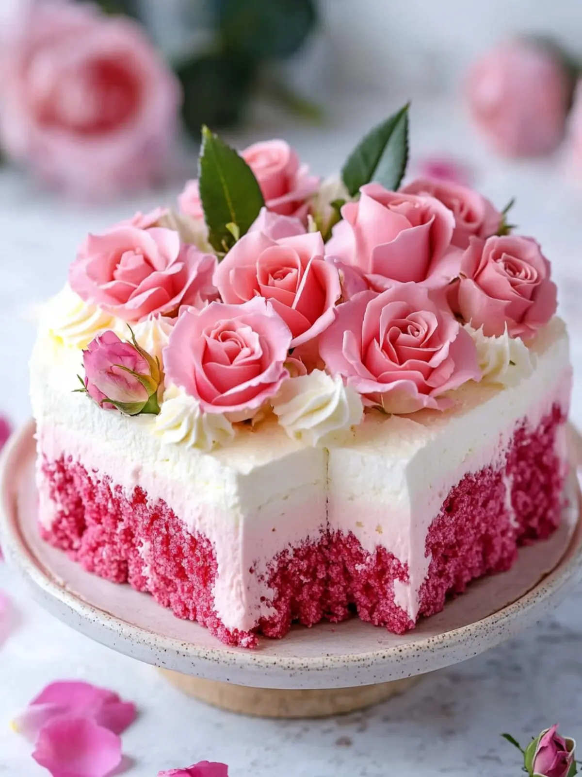Decadent Rose Poke Cake That Will Wow Your Guests 4 Rose Poke Cake