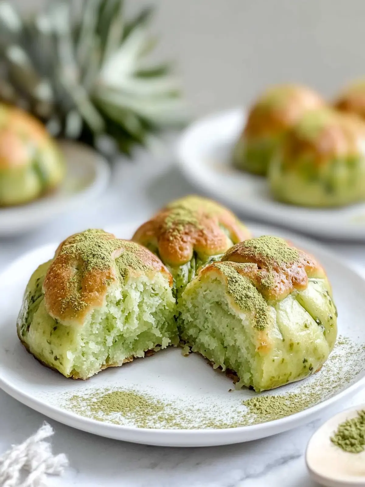 Matcha Pineapple Buns: Delightfully Easy Air Fryer Magic 4 Matcha Pineapple Bun