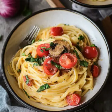 Pasta Huancaina with Mushroom Saltado: A Flavor Explosion! 10 Pasta Huancaina
