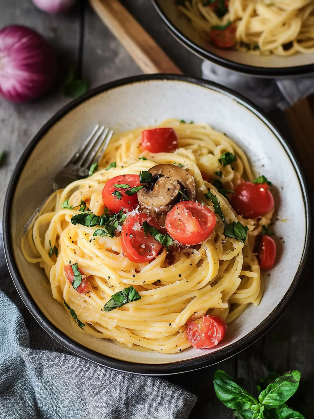 Pasta Huancaina with Mushroom Saltado: A Flavor Explosion! 5 Pasta Huancaina
